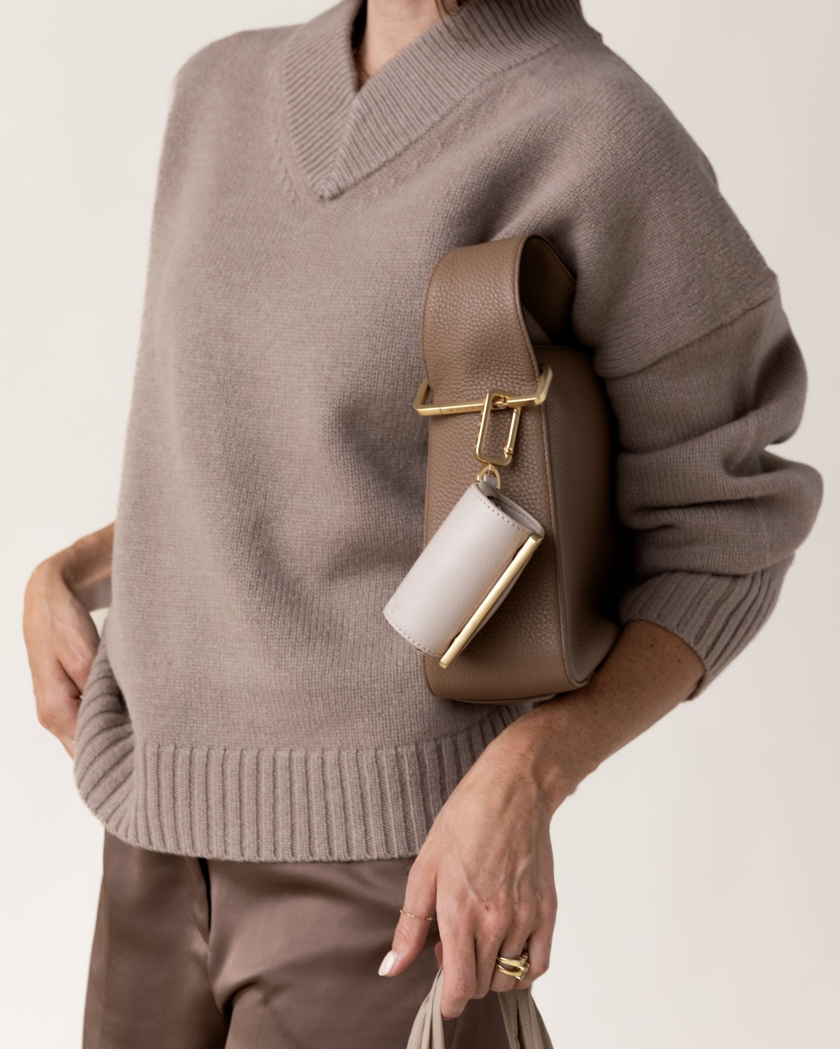 keote - keychain tote - stone