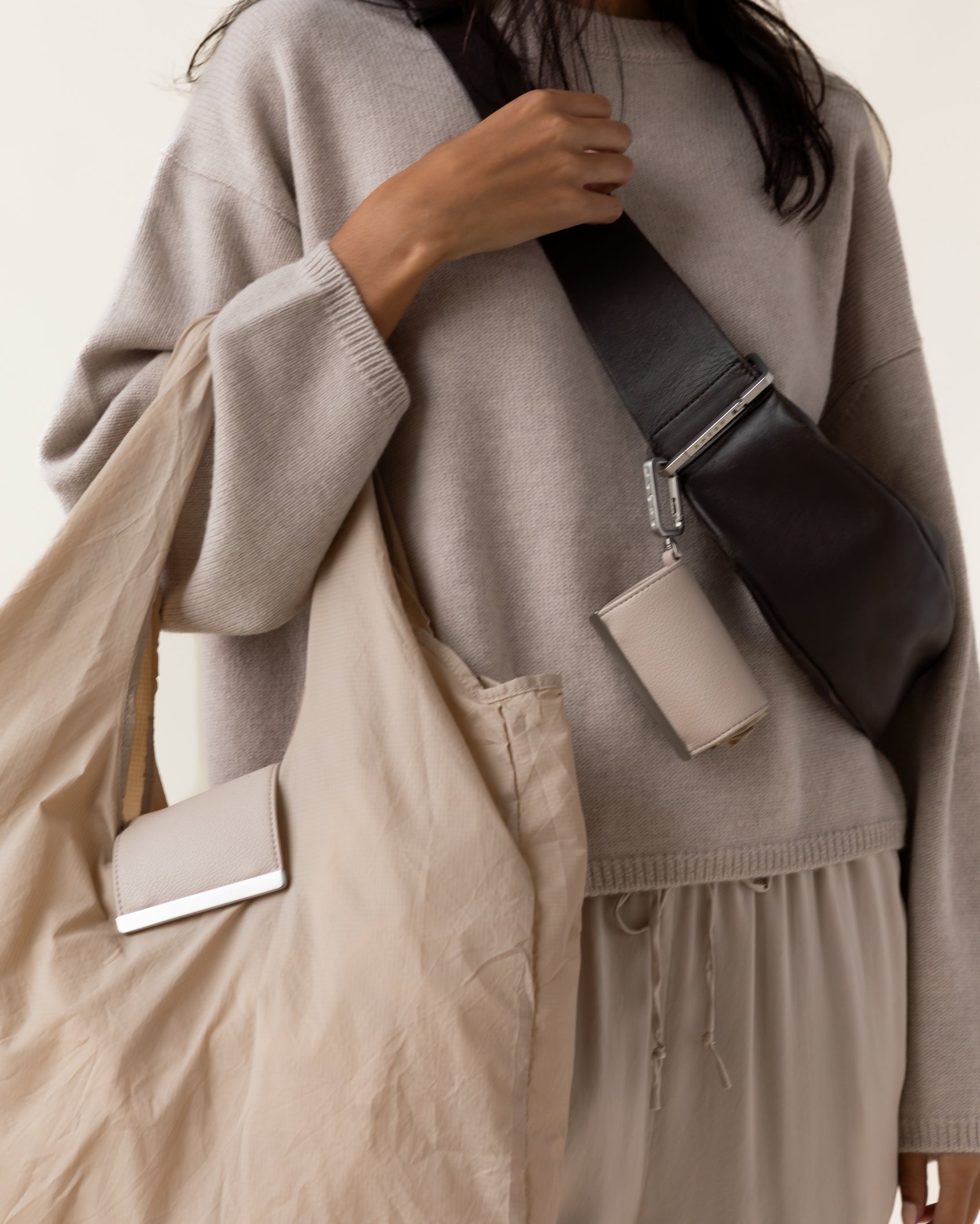 keote - keychain tote - stone