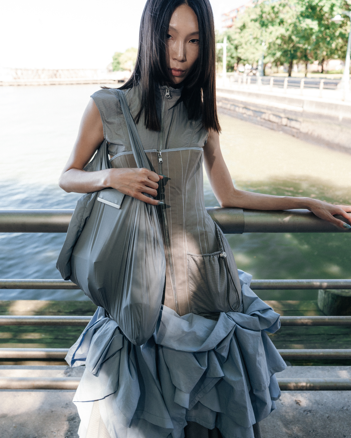 keote x Jane Wade - keychain tote - slate